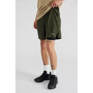 DOXA ReRUN 2 In 1 5" Double Layer Running Shorts Forest Small